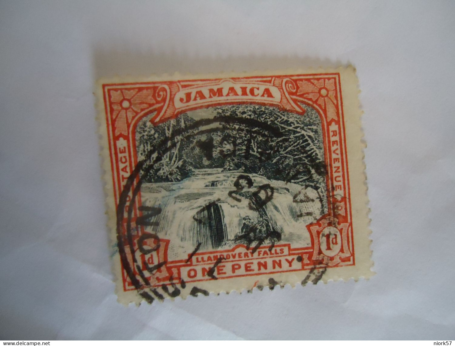 JAMAICA USED  STAMPS FALLS WITH POSTMARK - Jamaica (1962-...)