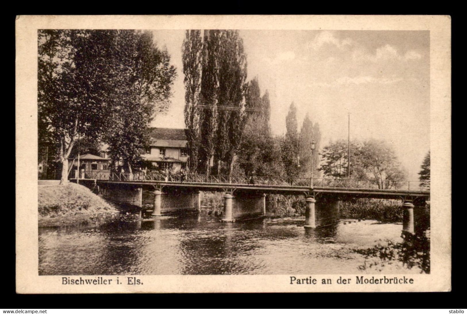 67 - BISCHWILLER - BICHWEILER - PARTIE AN DER MODERBRUCKE - Bischwiller