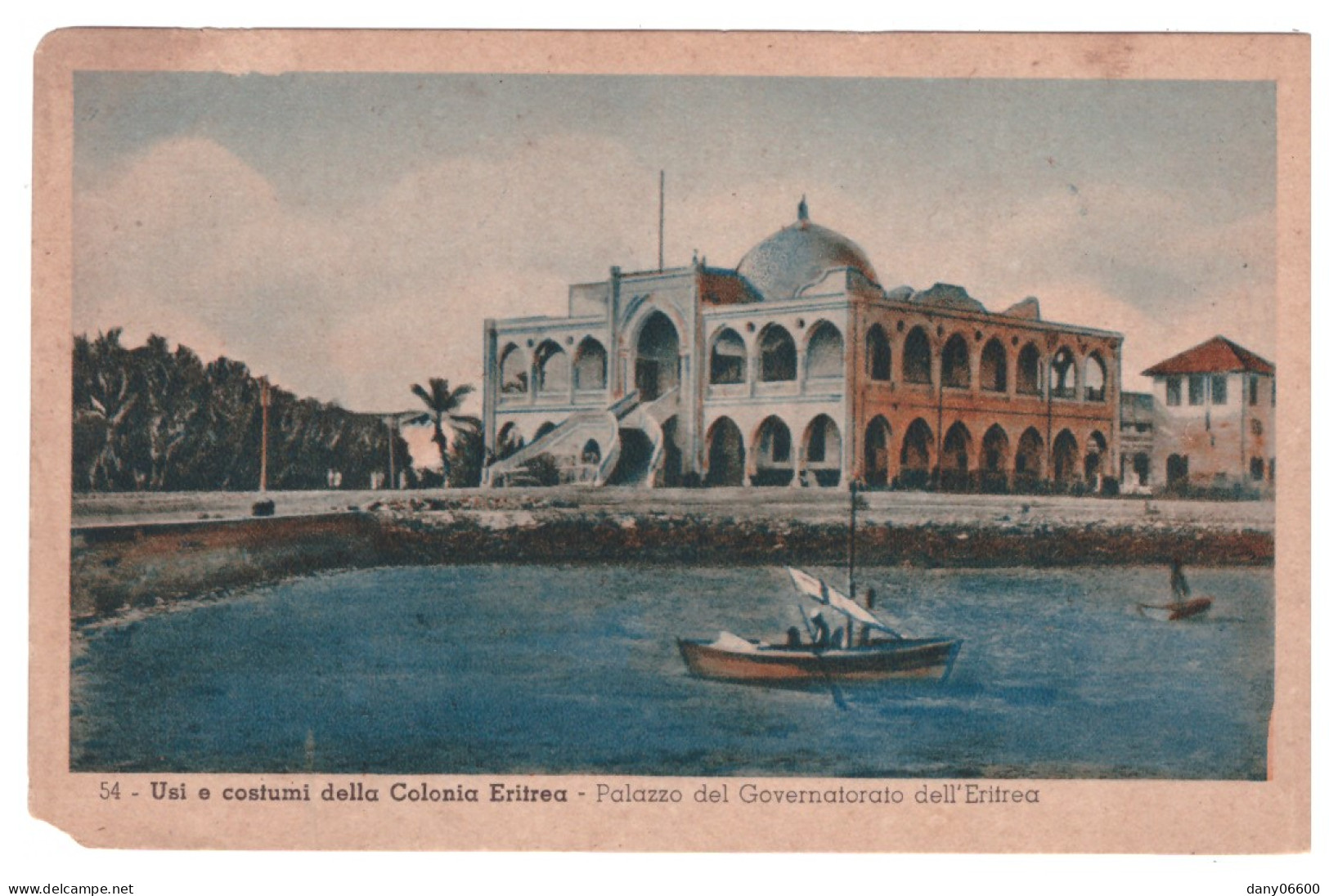 ERYTREE - Usi E Costumi Della Colonia Eritrea - Palazzo Del Governatorato Dell'Eritrea (carte Animée) - Eritrea