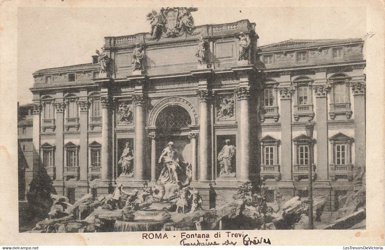 ITALIE - Roma - Fontana Di Trevi - Fontaine De Trèves - Vue Générale - Carte Postale Ancienne - Fontana Di Trevi