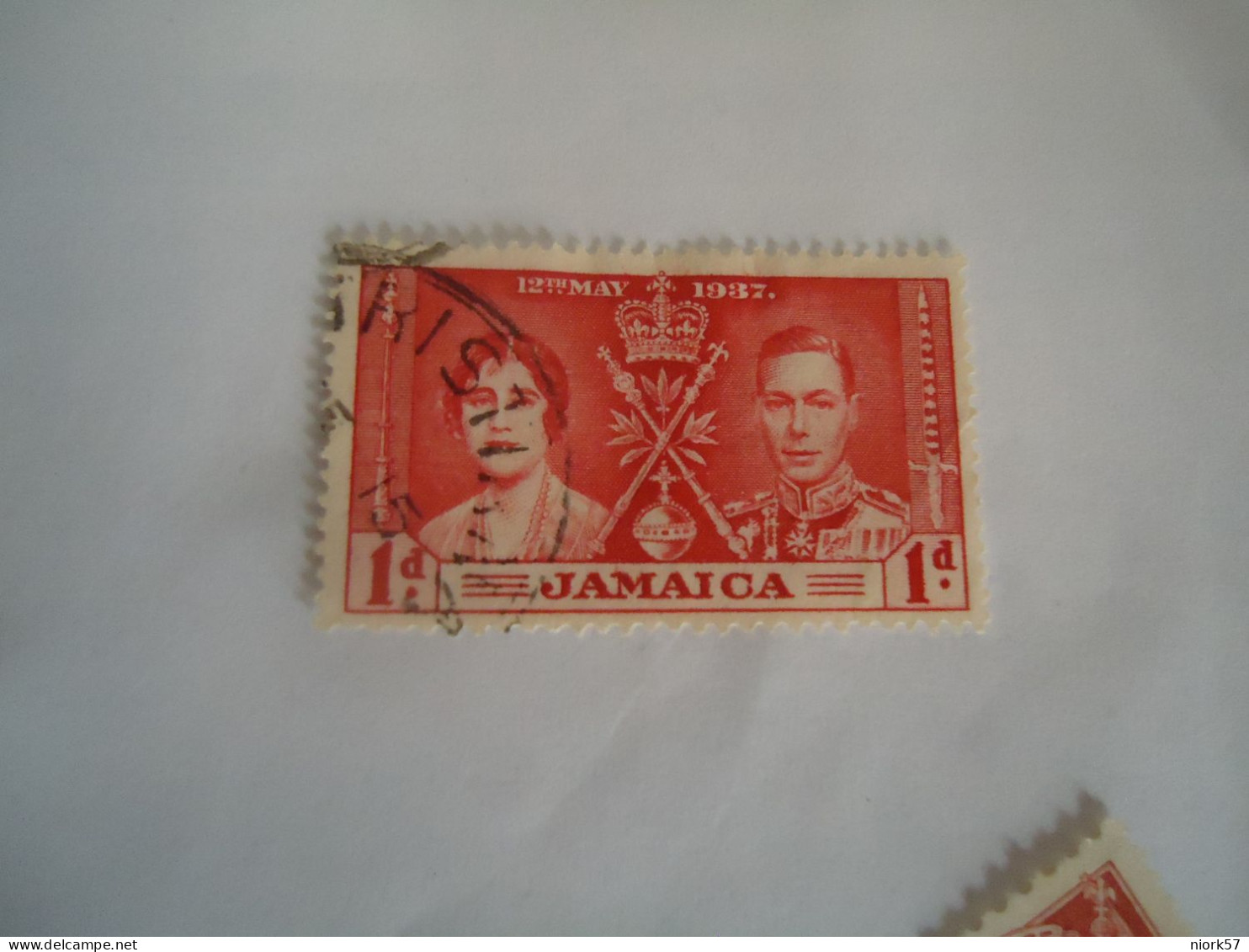 JAMAICA USED  STAMPS   CORONATION WITH POSTMARK - Jamaique (1962-...)