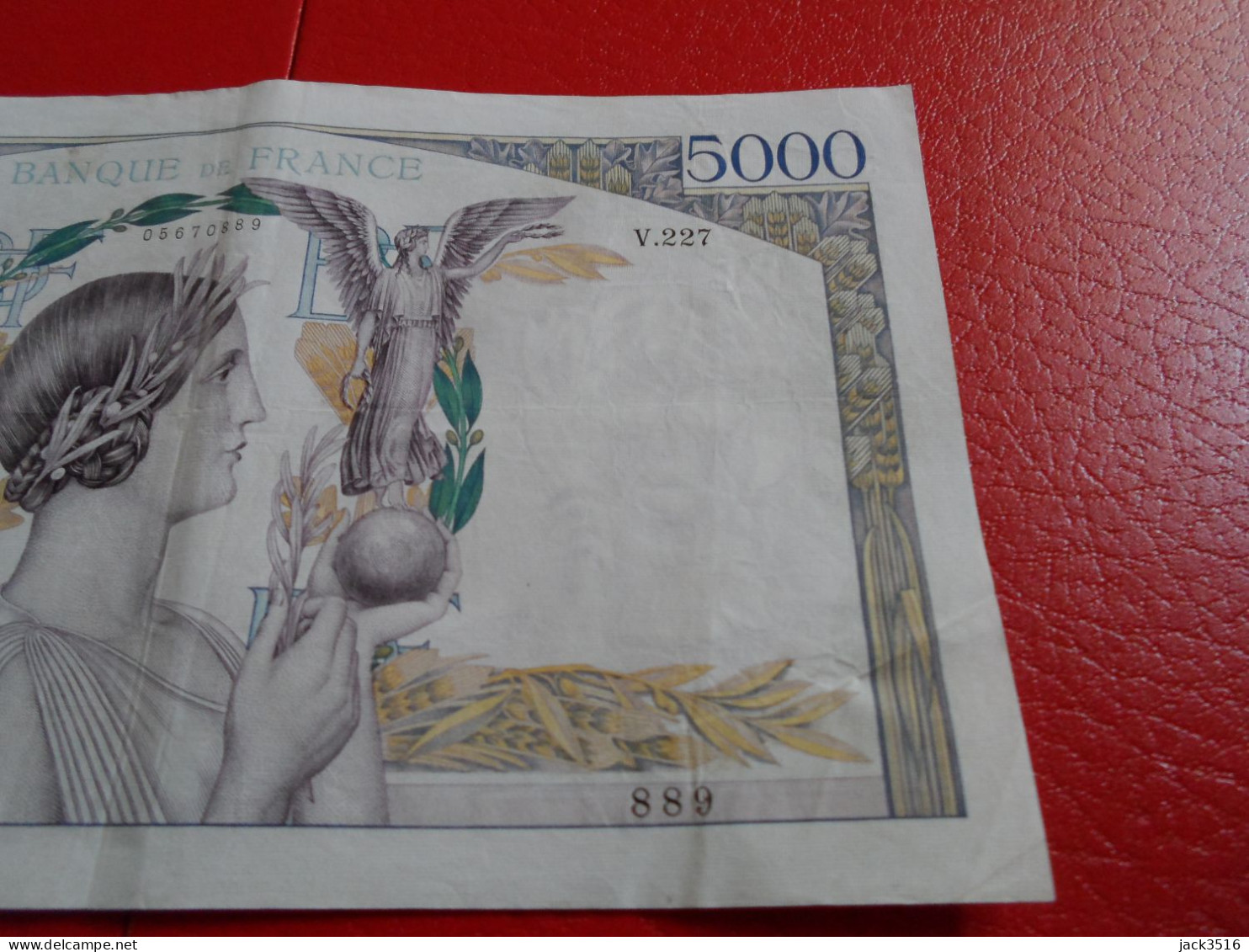 France: 3 billets de 5000 francs victoire 1939 no se suivent rare lire descript