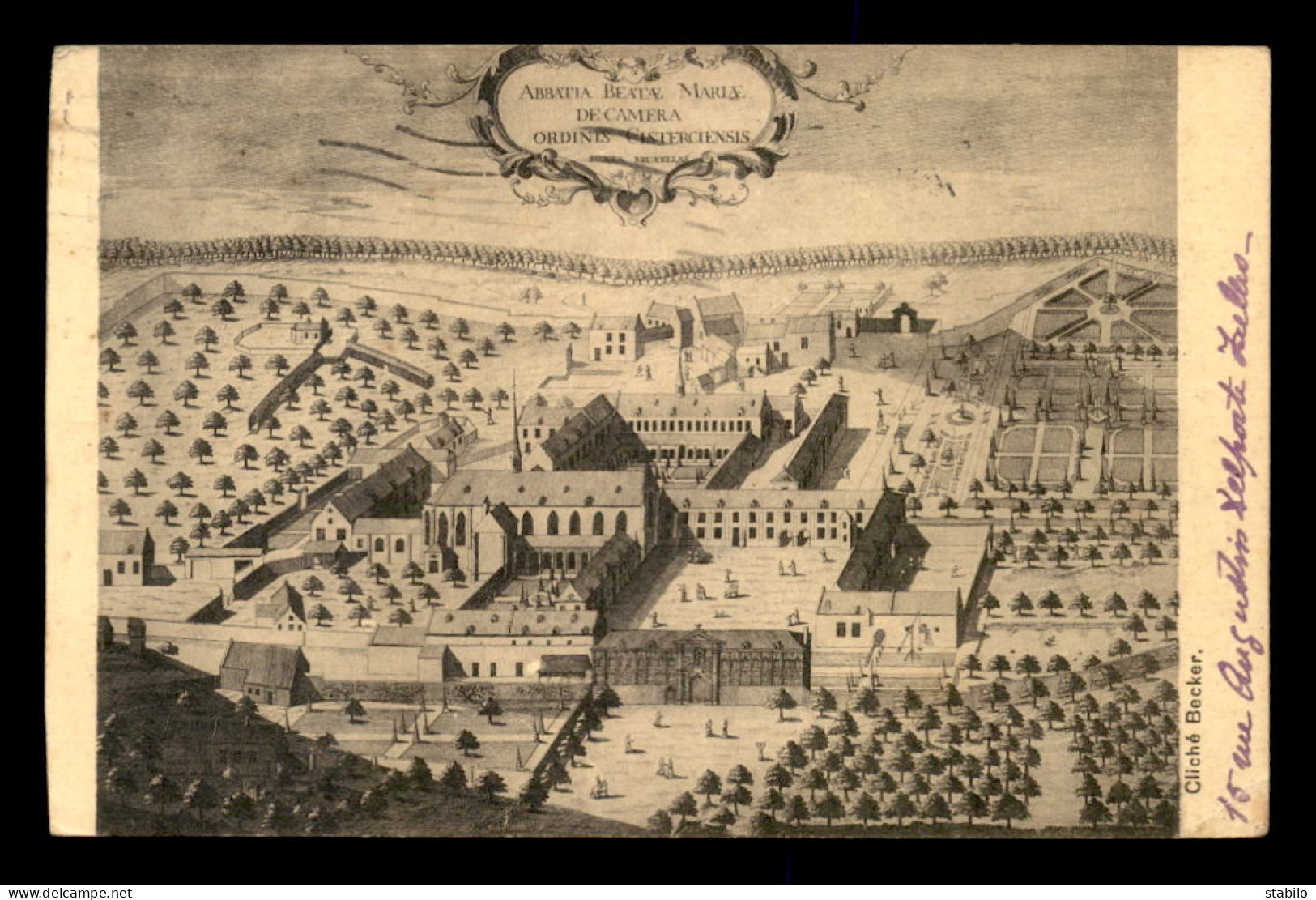 BELGIQUE - IXELLES - ABBAYE DE LA CAMBRE EN 1720 - Elsene - Ixelles