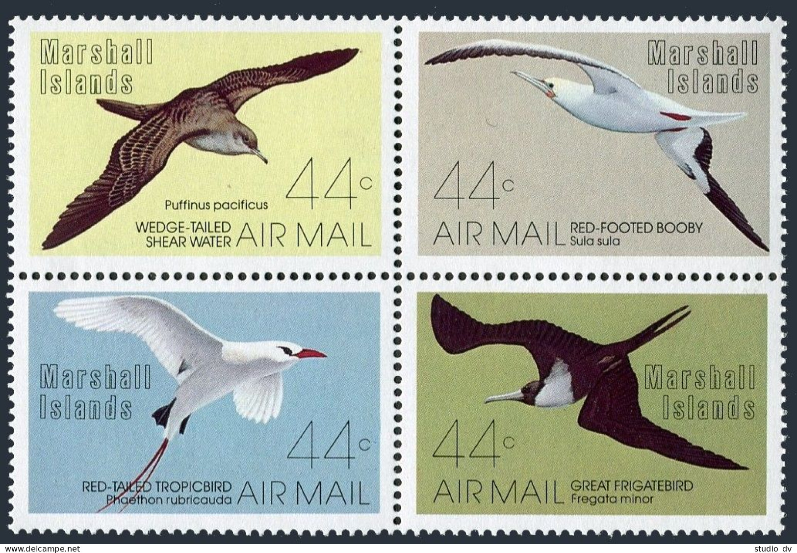 Marshall C13-C16, MNH. Mi 105-108. Birds 1987. Shear Water, Booby,Tropic,Frigate - Marshall