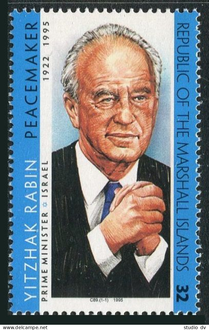 Marshall 601,MNH.Mi 661. Yitzhak Rabin,Israeli Prime Minister,1995. - Marshall