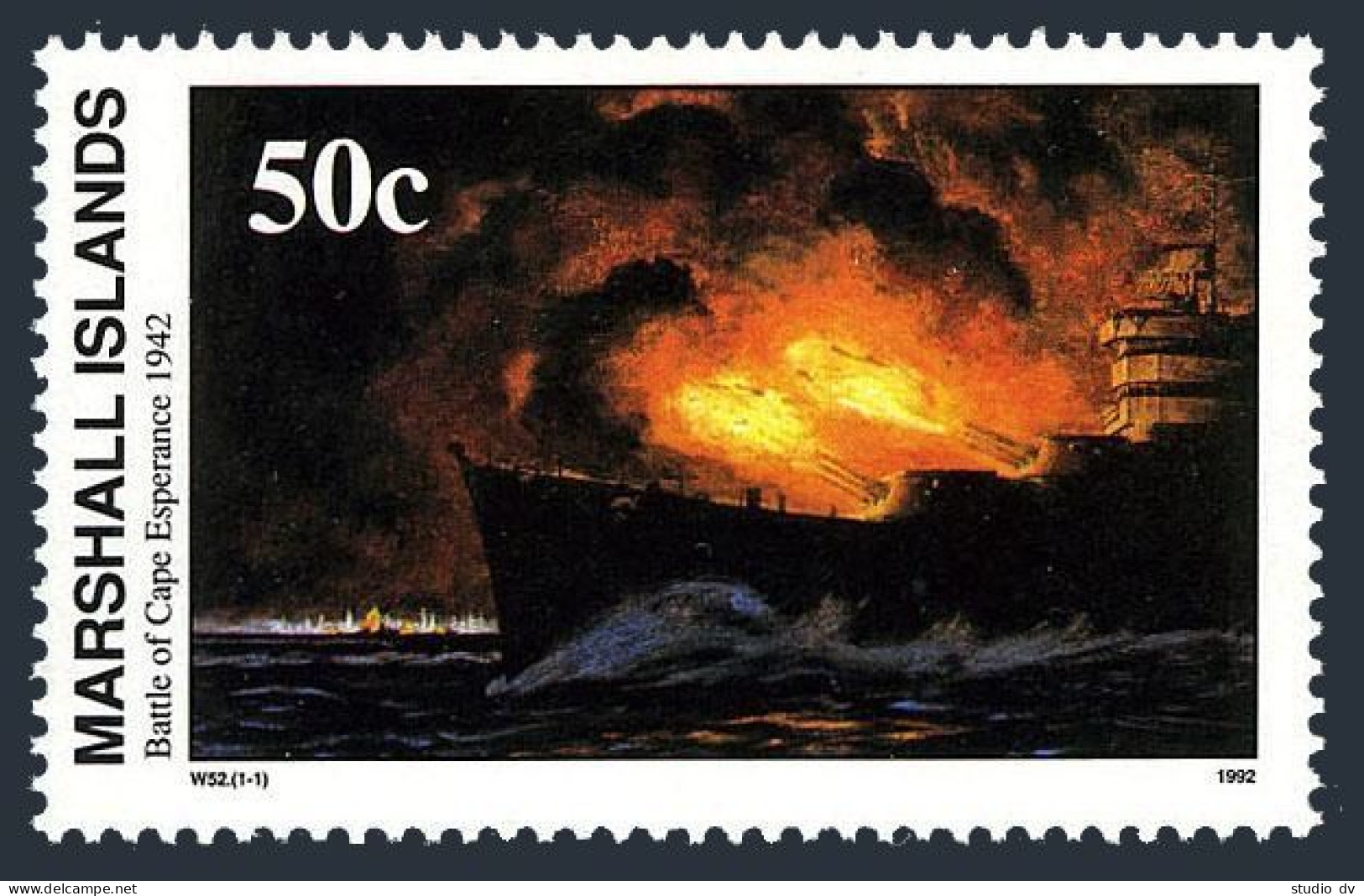 Marshall 325, MNH. Mi 443. WW II, Battle Of Cape Esperance, Oct.11, 1942. 1992. - Marshall