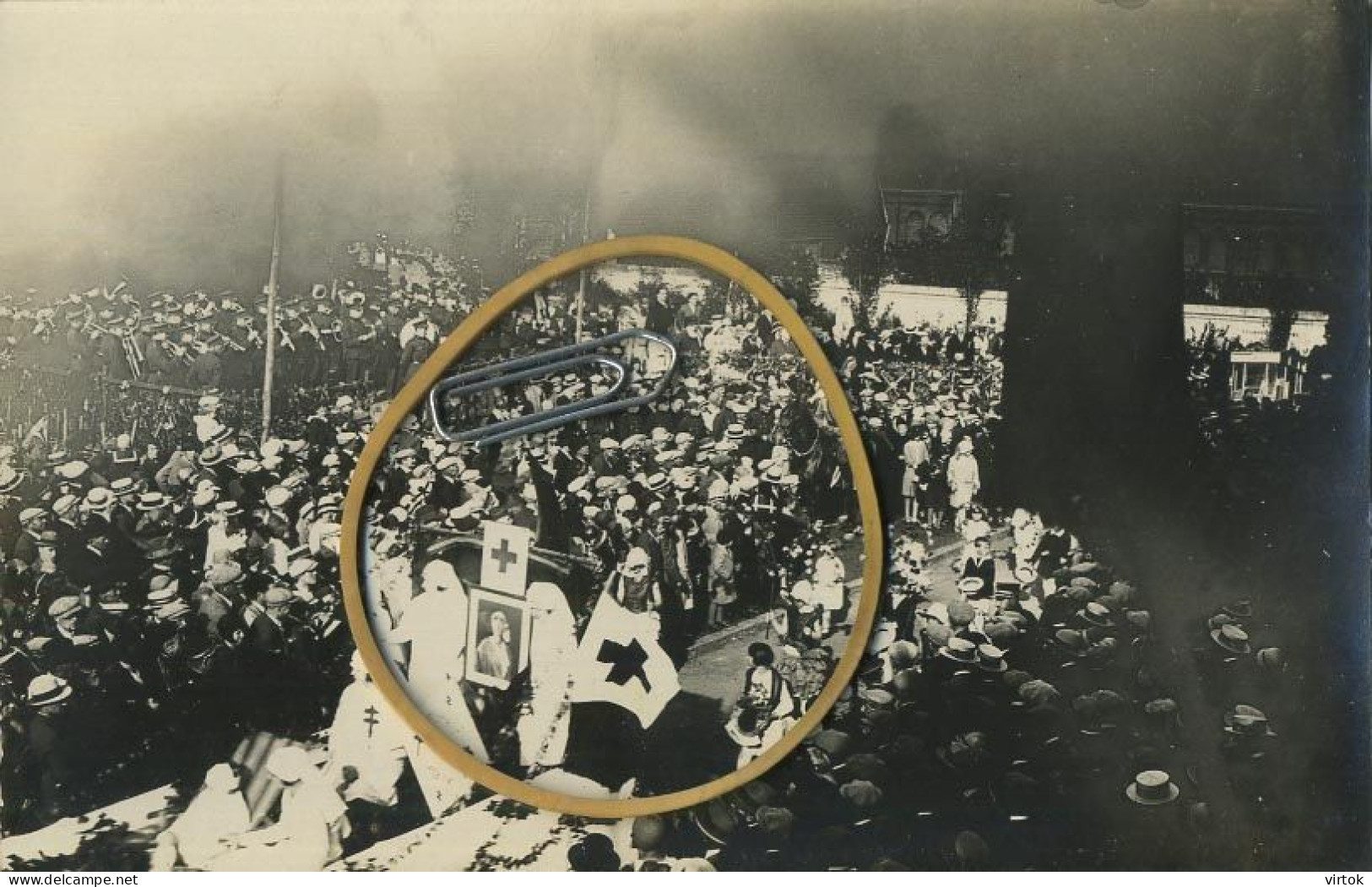 ZINGEM   :  Fotokaart :   Patriotische Stoet 1930 ------   CROIX ROUGE  -  RODE KRUIS  (  Zie Scans ) - Zingem