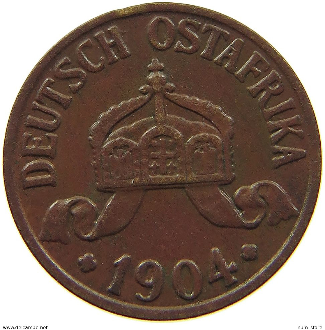 DEUTSCH OSTAFRIKA 1/2 HELLER 1904  #MA 100189 - Duits-Oost-Afrika