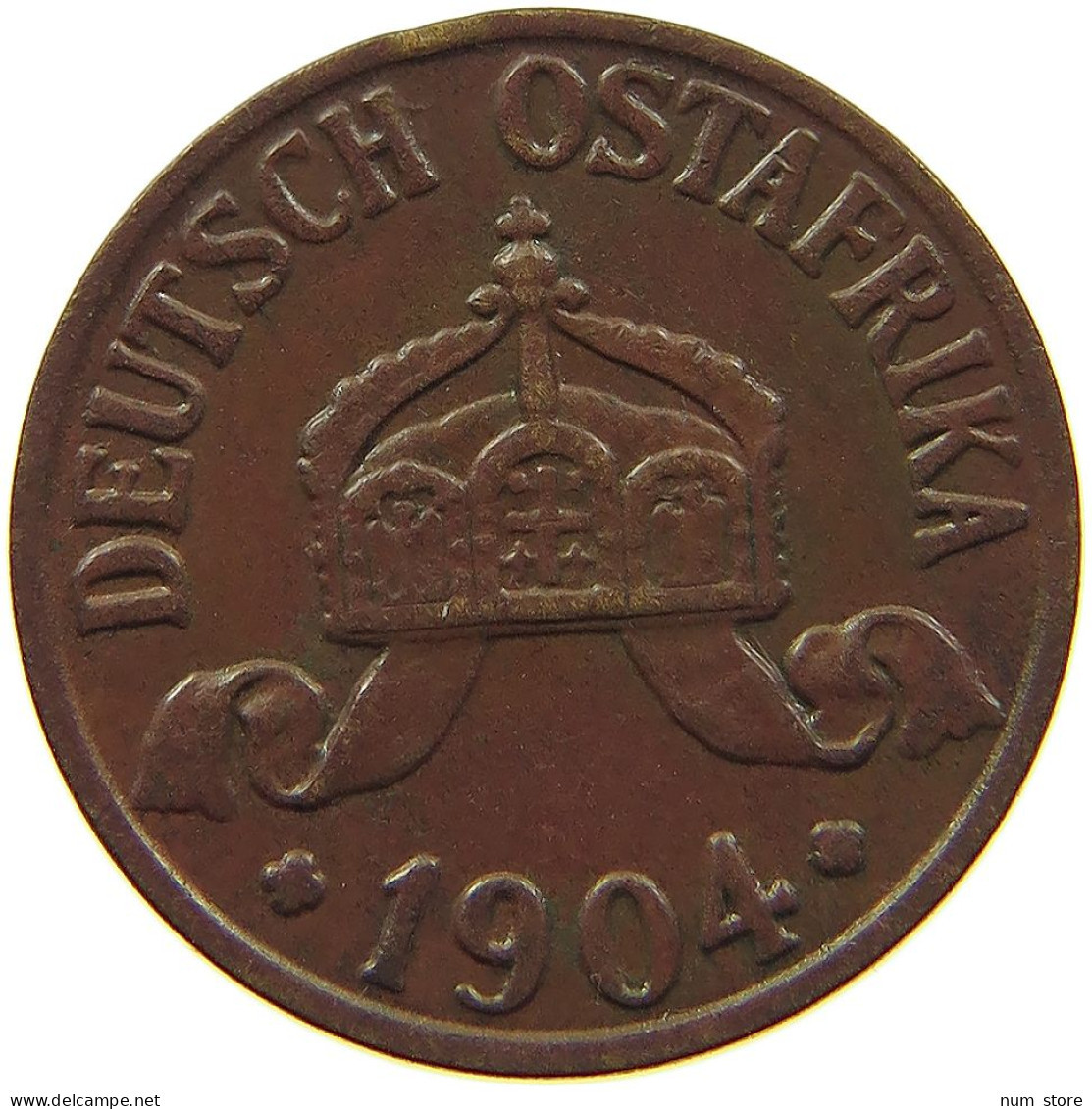 DEUTSCH OSTAFRIKA 1/2 HELLER 1904  #MA 100189 - Afrique Orientale Allemande