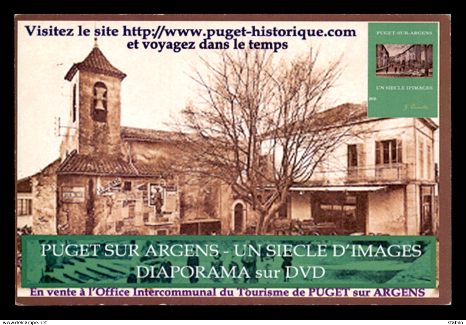 PUGET-SUR-ARGENS (VAR) - CARTE PUBLICITAIRE DU SITE DE COLLECTION - Borse E Saloni Del Collezionismo