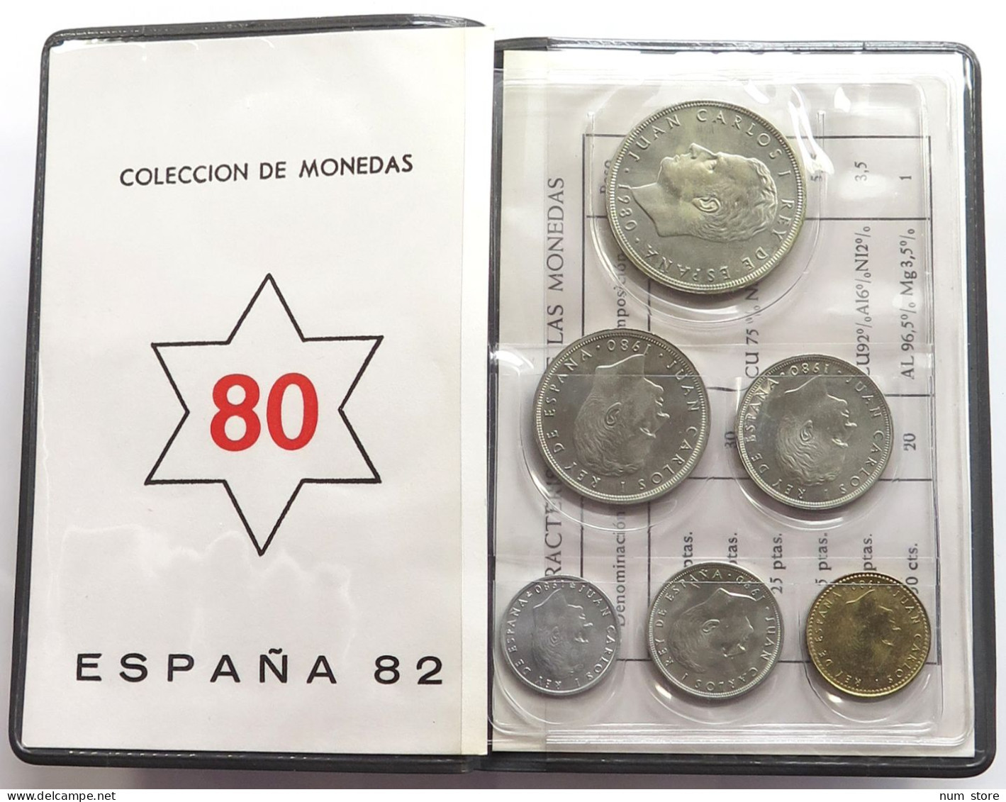 SPAIN SET 1980  #bs01 0069 - Münz- Und Jahressets