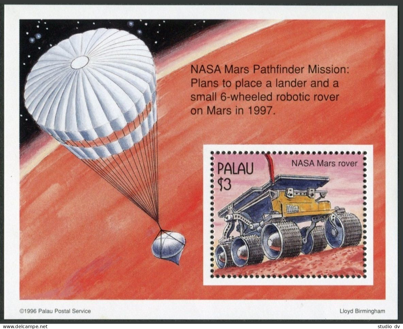 Palau 410 Sheet,411-412, MNH. Voyages To Mars,1996. Mariners,Vikings,Pathfinder. - Palau