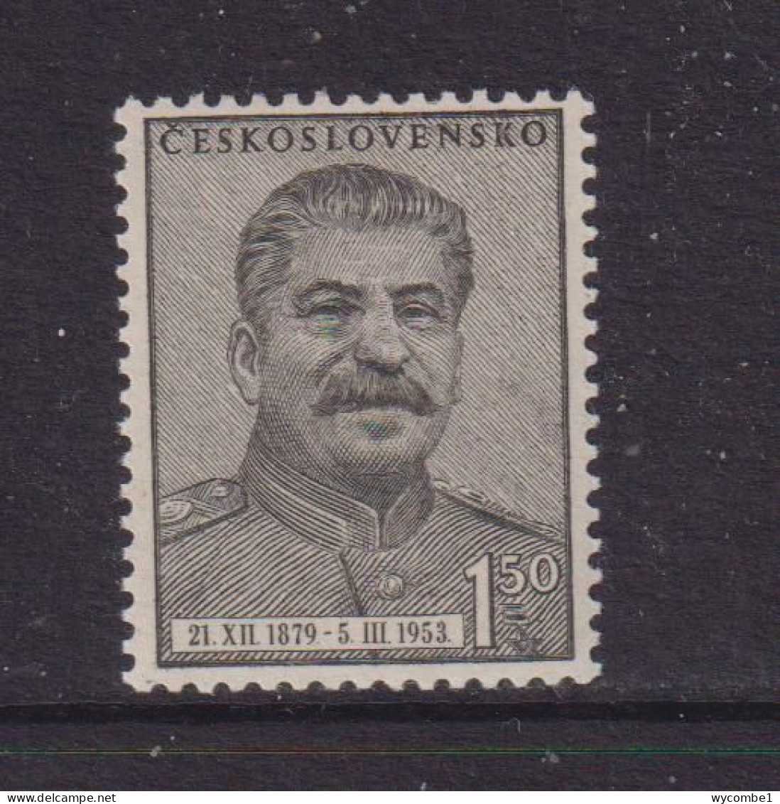 CZECHOSLOVAKIA  - 1953  Stalin 1k50  Never Hinged Mint - Ongebruikt