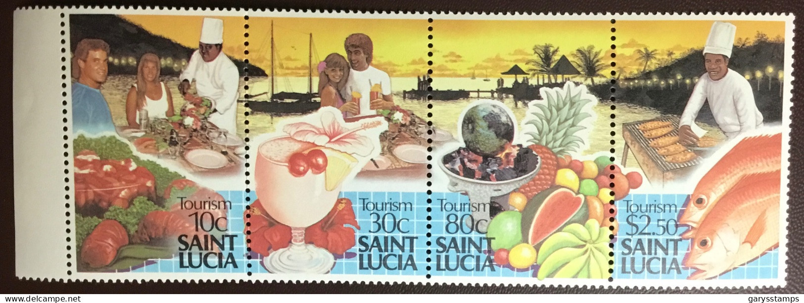 St Lucia 1988 Tourism Fruit MNH - St.Lucia (1979-...)