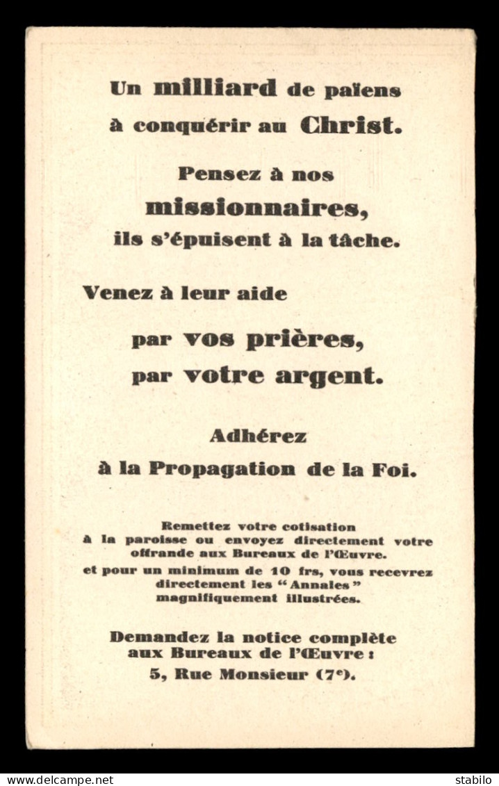 MISSIONS - L'OEUVRE DE LA PROPAGATION DE LA FOI - PEINTURE DE CH. PLESSARD - Missions