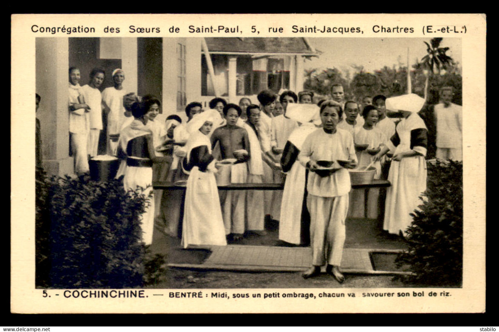 MISSIONS - COCHINCHINE - CONGREGATION DES SOEURS DE ST-PAUL, CHARTRES - BENTRE - Missions