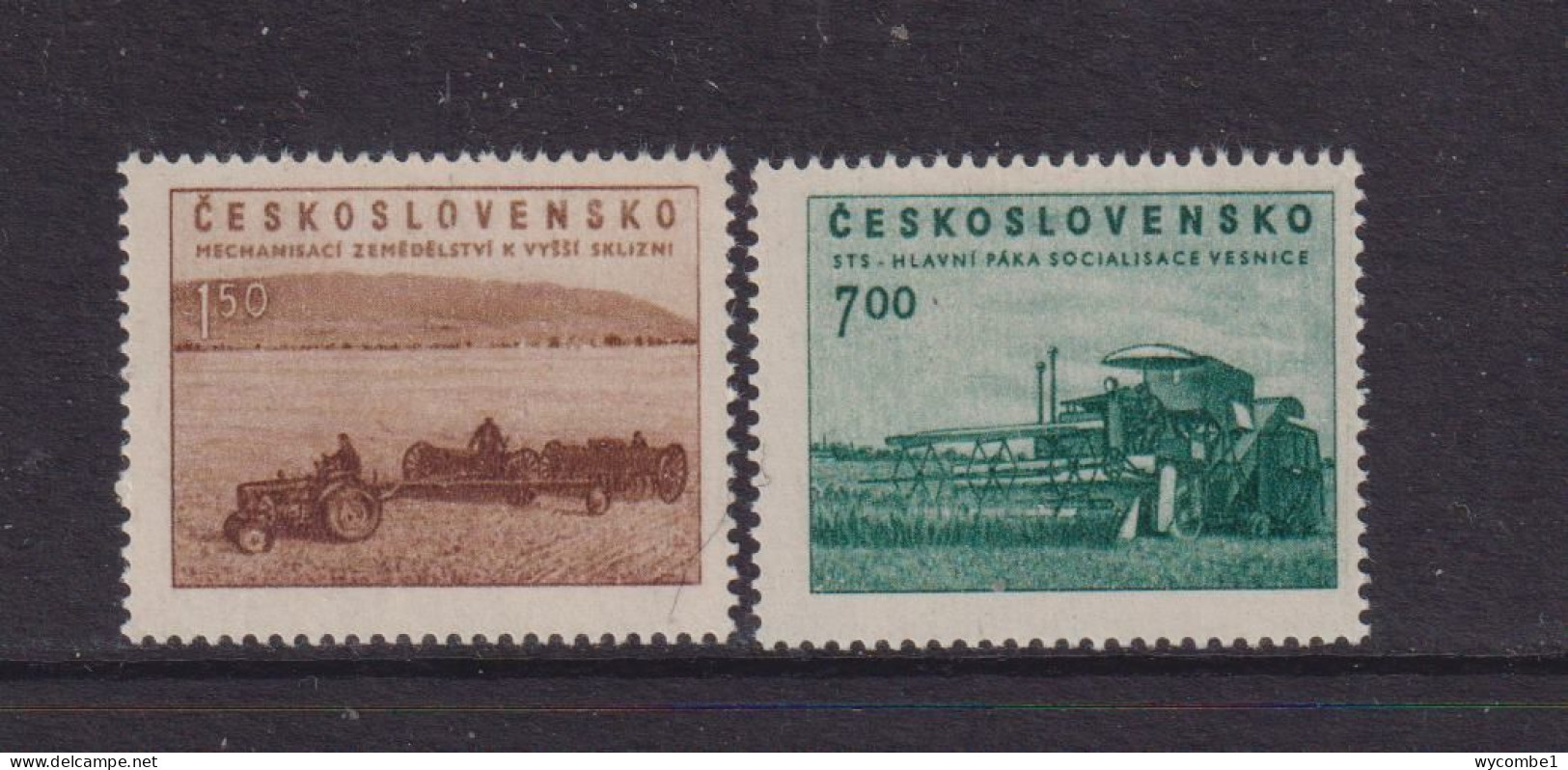 CZECHOSLOVAKIA  - 1953  Agriculture  Set  Never Hinged Mint - Ongebruikt