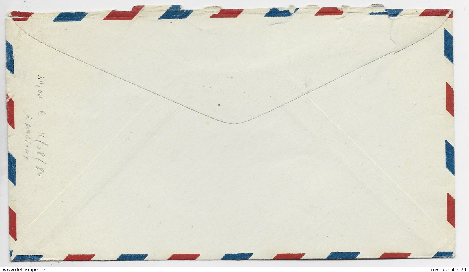 USA ETATS UNIS ENTIER PA 6C ENVELOPPE COVER MEC US ARMY OCT 1 1945 APO 502 NOUMEA TO USA - Storia Postale