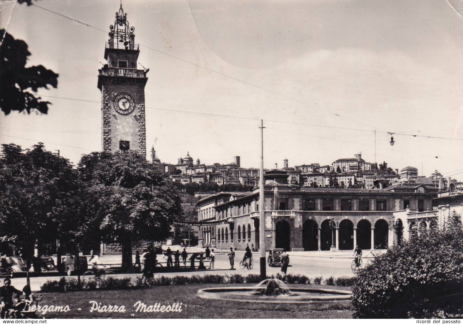 Cartolina Bergamo - Piazza Matteotti - Bergamo