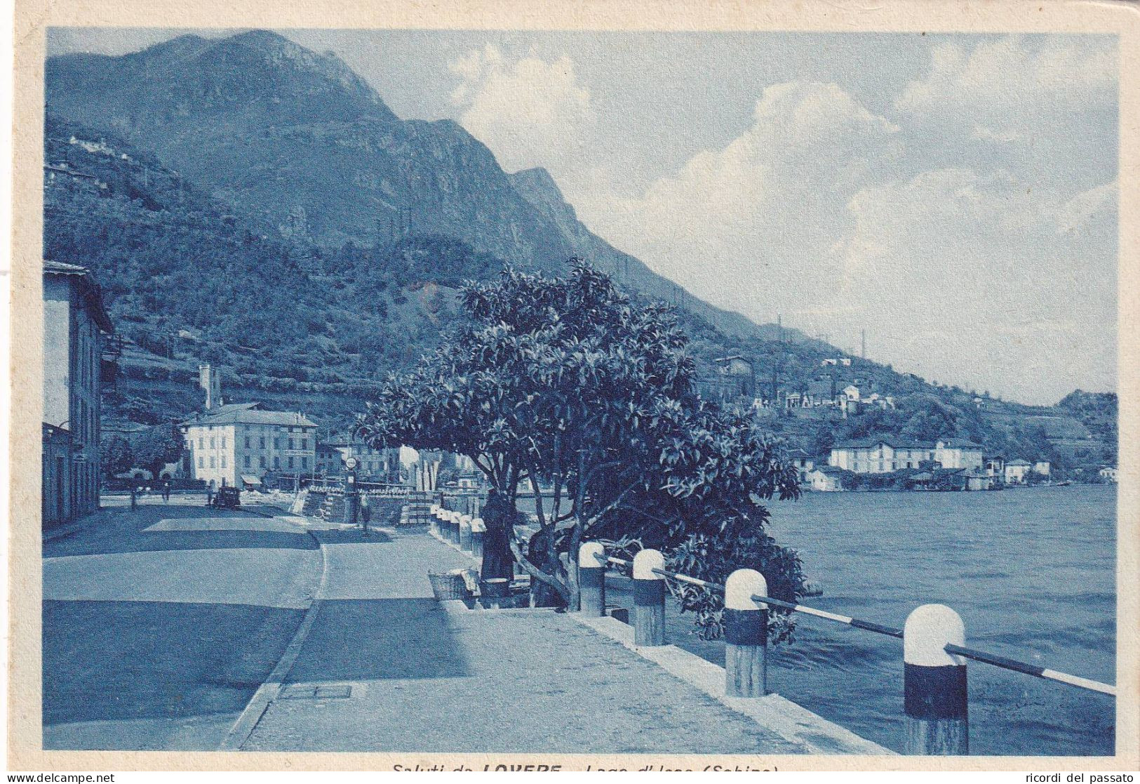 Cartolina Lovere ( Bergamo ) Lago D'iseo - Sebino ( Affrancata Regno ) - Bergamo