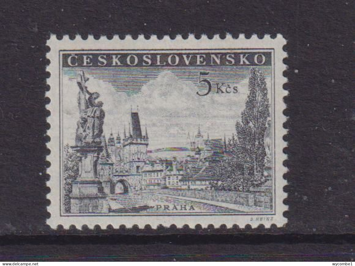 CZECHOSLOVAKIA  - 1953  Charles Bridge  5k  Never Hinged Mint - Ungebraucht