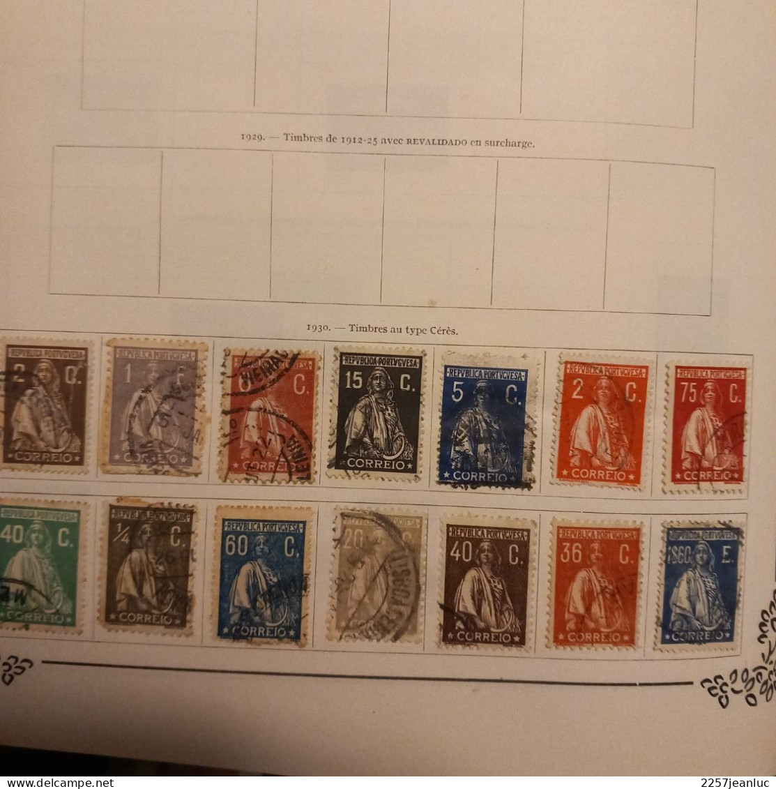 Lot De 14 Timbres Du Portugal Types Cérès 1930 - Oblitérés