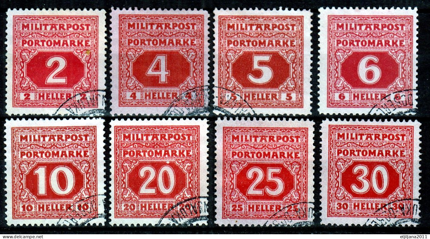 ⁕ Bosnia & Herzegovina 1916 Austria ⁕ Militärpost Portomarke / Postage Due ⁕ 17v MH & Used - Bosnie-Herzegovine