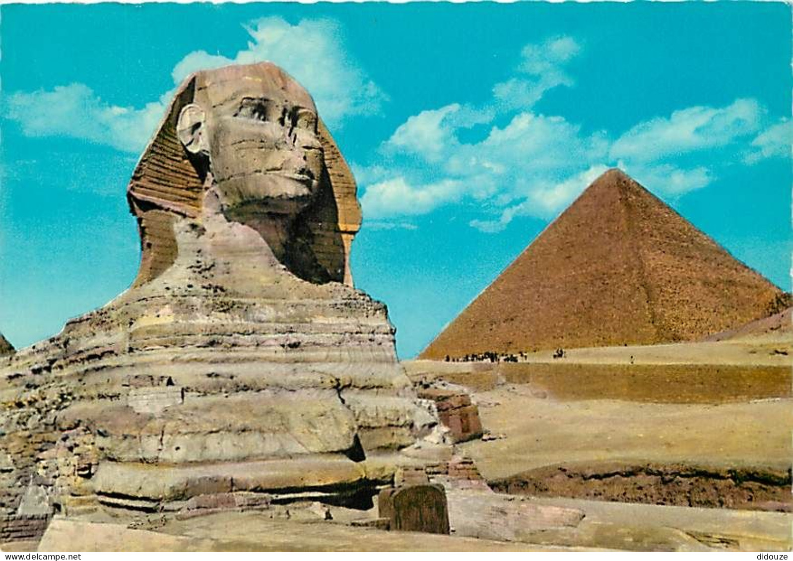 Egypte - Gizeh - Giza - The Great Sphinx And Kheops Pyramid - Carte Neuve - CPM - Voir Scans Recto-Verso - Gizeh