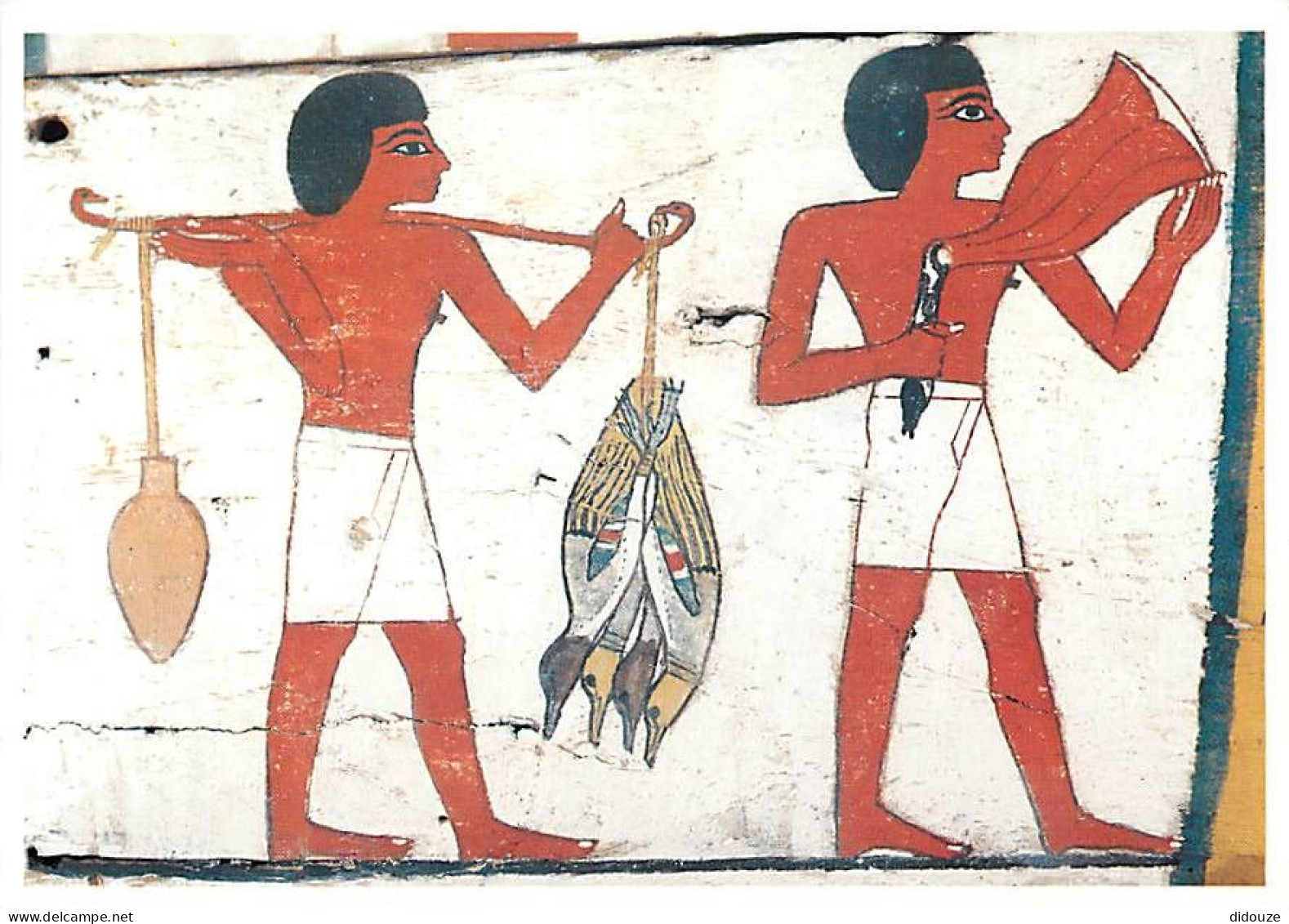 Egypte - Antiquité Egyptienne - Porteurs D'offrandes - Détail Du Décor Du Cercueil De La Dame Madja - Carte Neuve - CPM  - Musea