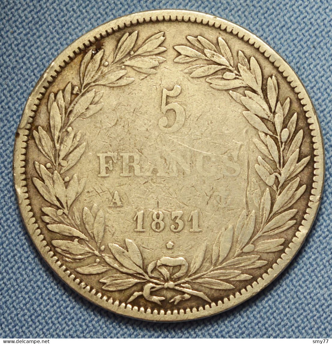 France • 5 Francs • 1831 A (Paris) • Louis Philippe I • Tranche En Relief • [24-344] - 5 Francs