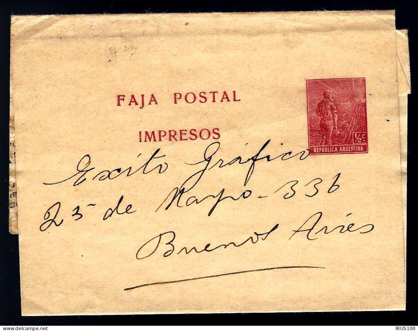 ENTIER POSTAL EN PROVENANCE DE L'ARGENTINE -  - Enteros Postales