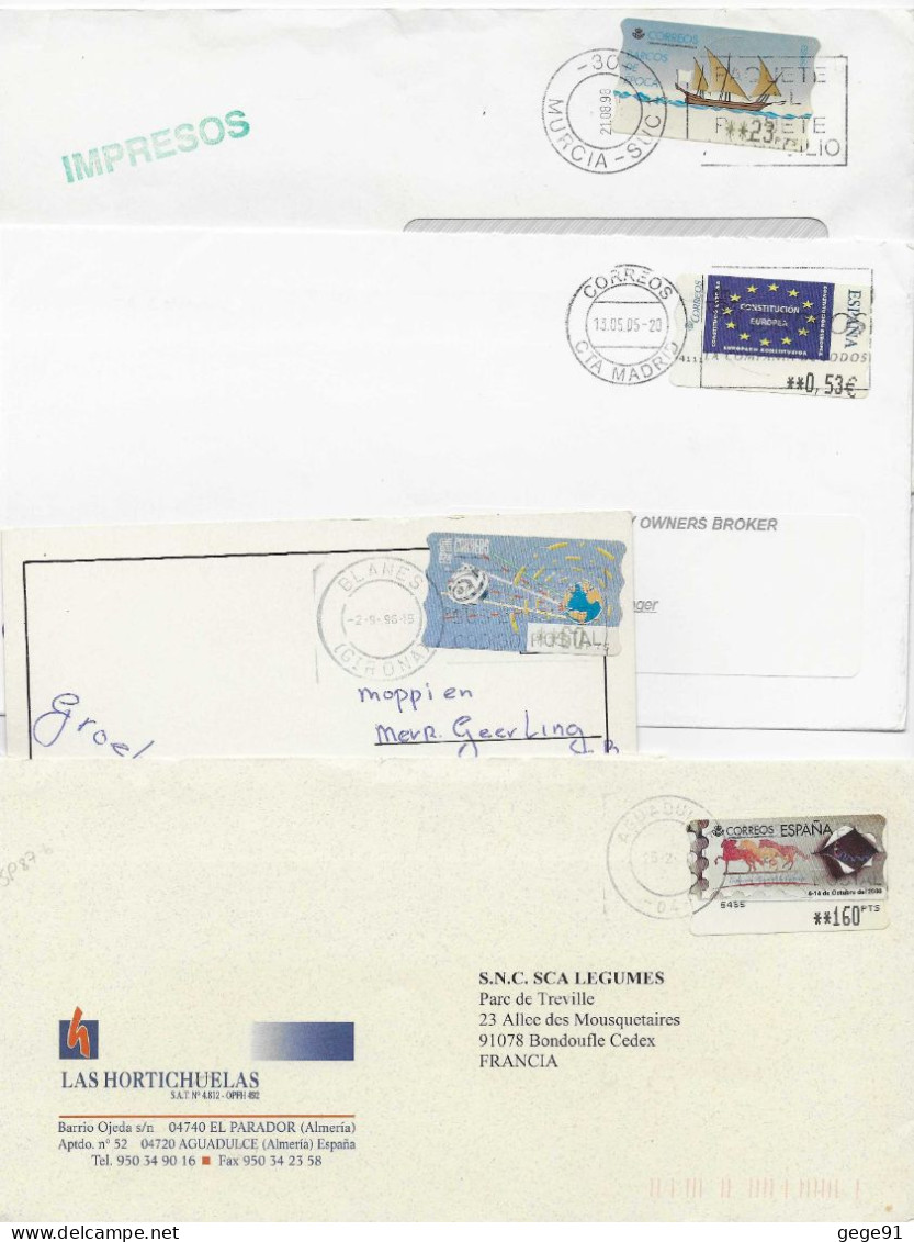 Vignette D'affranchissement Epelsa _ ATM - Lot De 10 Lettres - Lettres & Documents