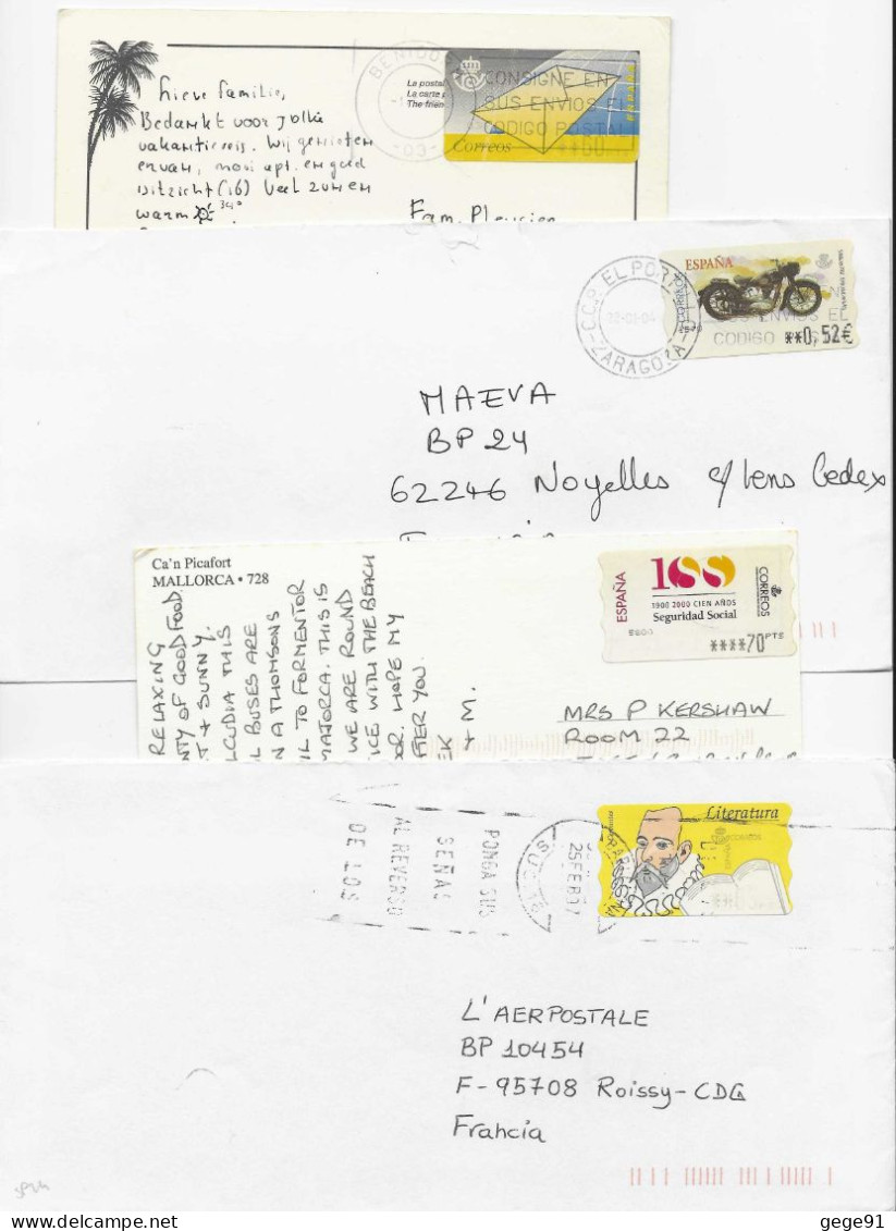 Vignette D'affranchissement Epelsa _ ATM - Lot De 10 Lettres - Cartas & Documentos