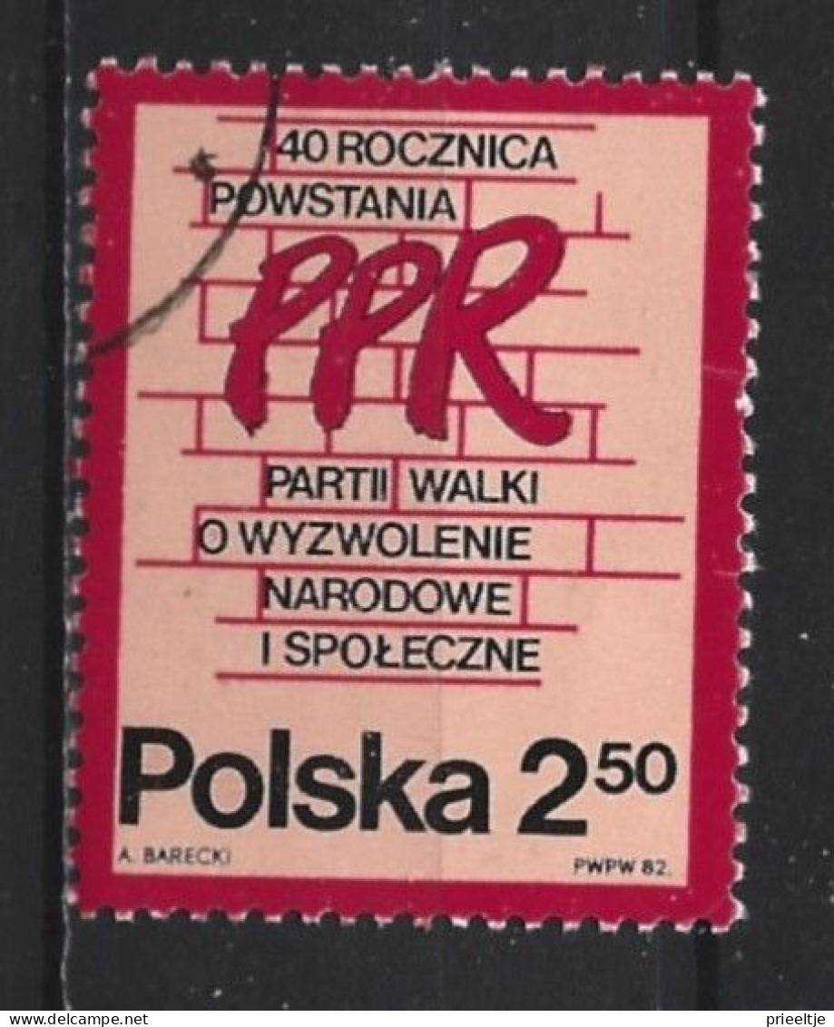 Poland 1982 Workers' Party  Y.T. 2607 (0) - Used Stamps