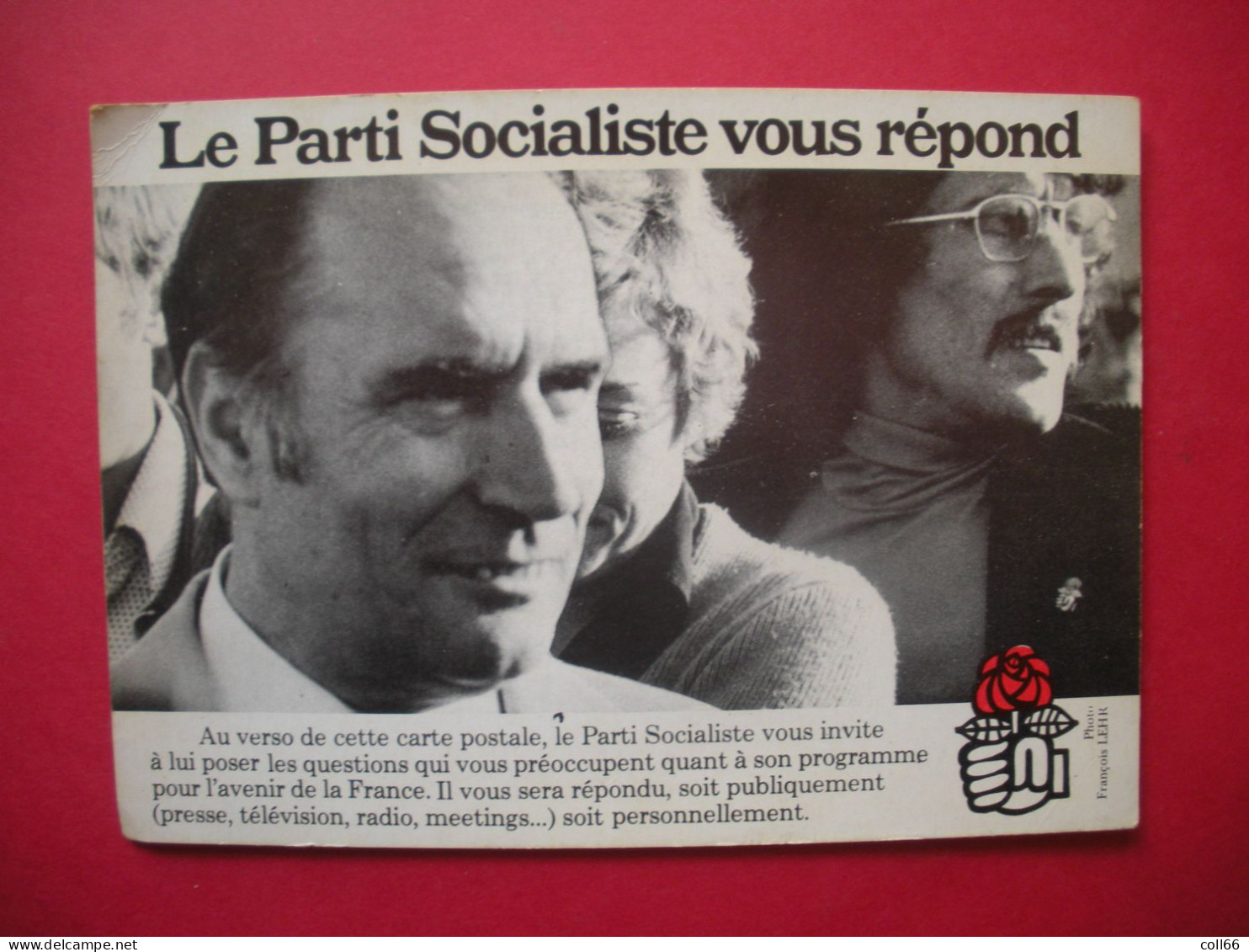 Le Parti Socialiste Vous Répond Mitterrand  éditeur François Lehr Foutez-vous La Au Cul Au Dos Scanné - Parteien & Wahlen