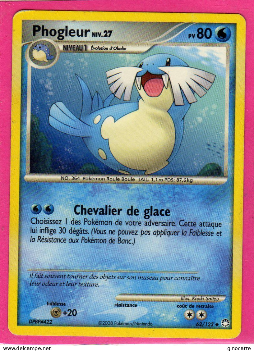 Carte Pokemon 2008 Diamant Et Perle Tresor Mysterieux 62/123 Phogleur 80pv Neuve - Diamante E Perla