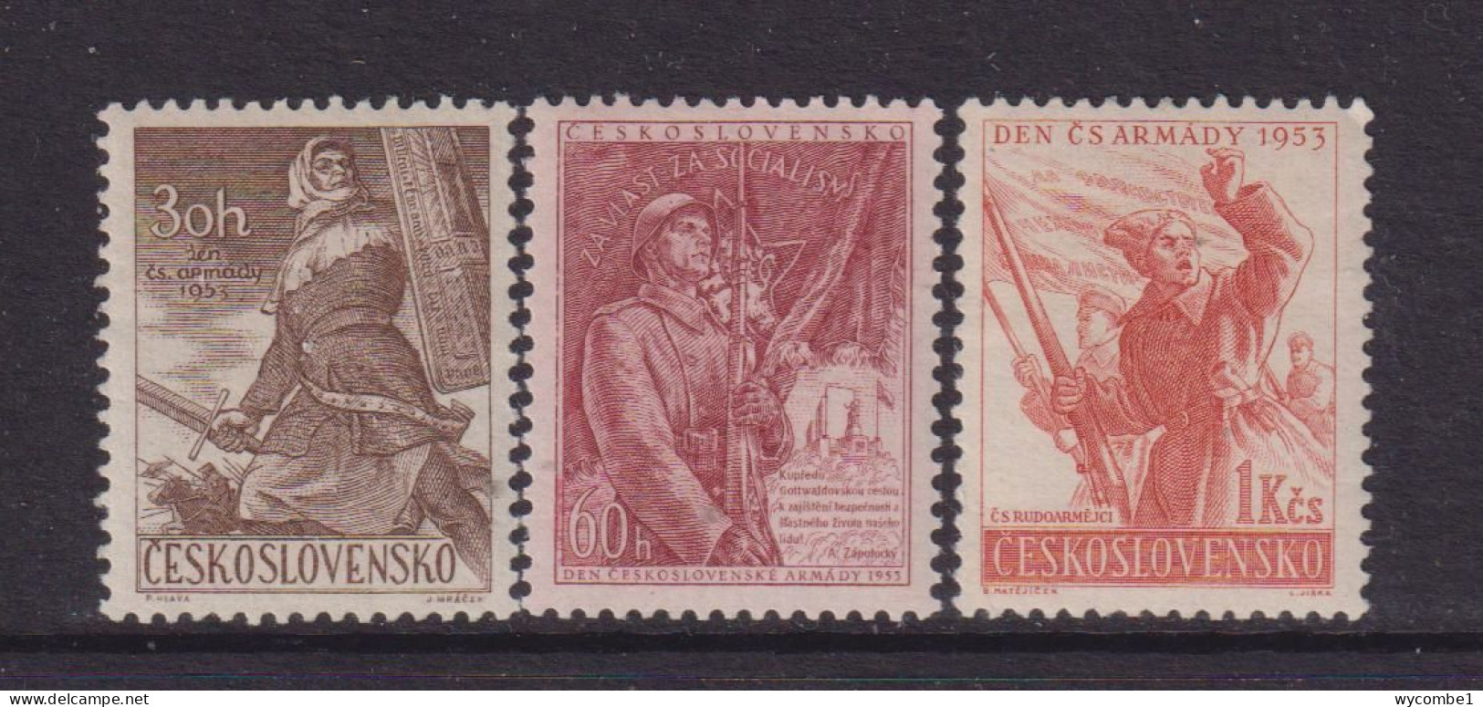 CZECHOSLOVAKIA  - 1953  Army Day  Set  Never Hinged Mint - Neufs