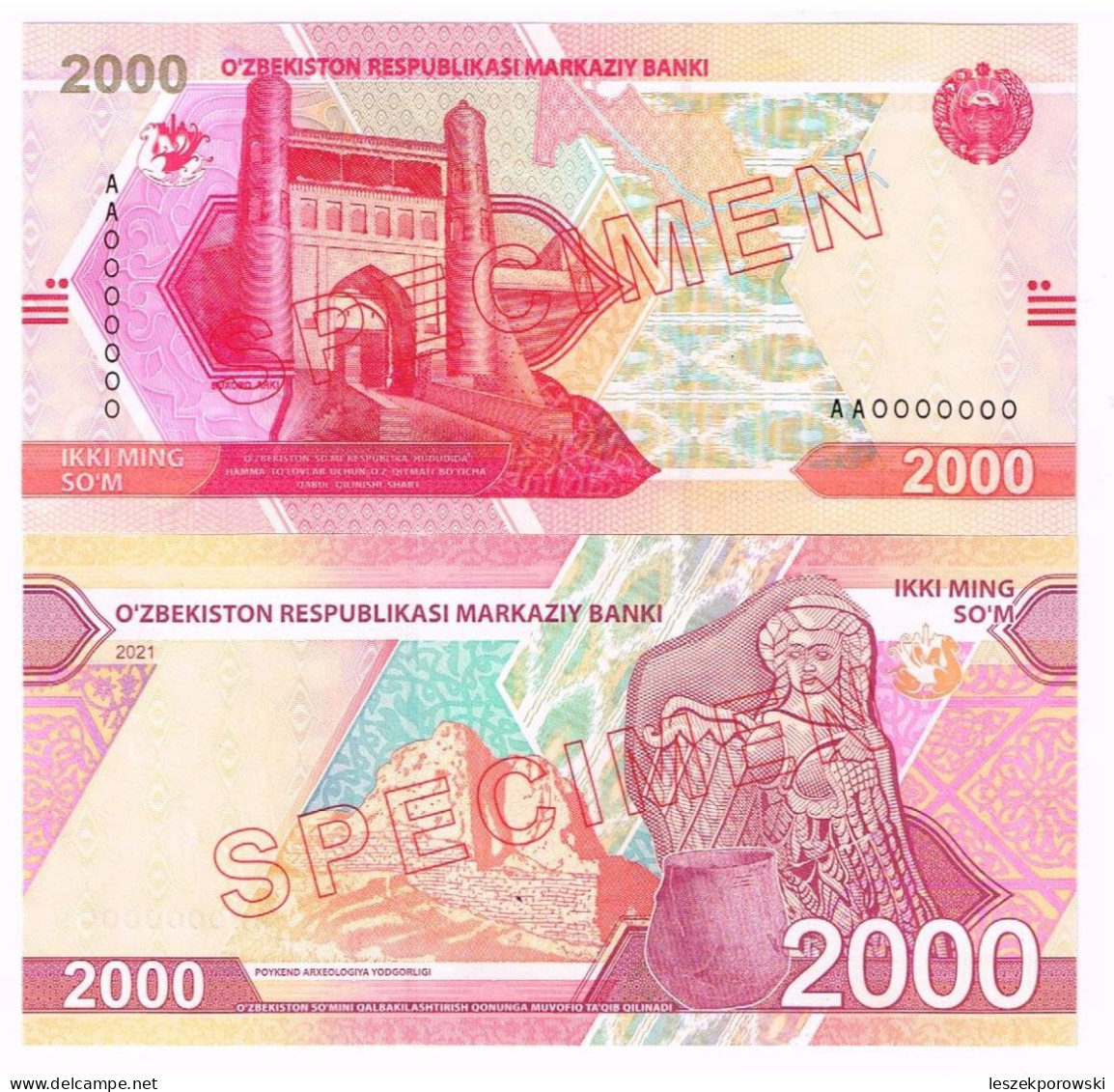 Uzbekistan Specimen Set - Oezbekistan