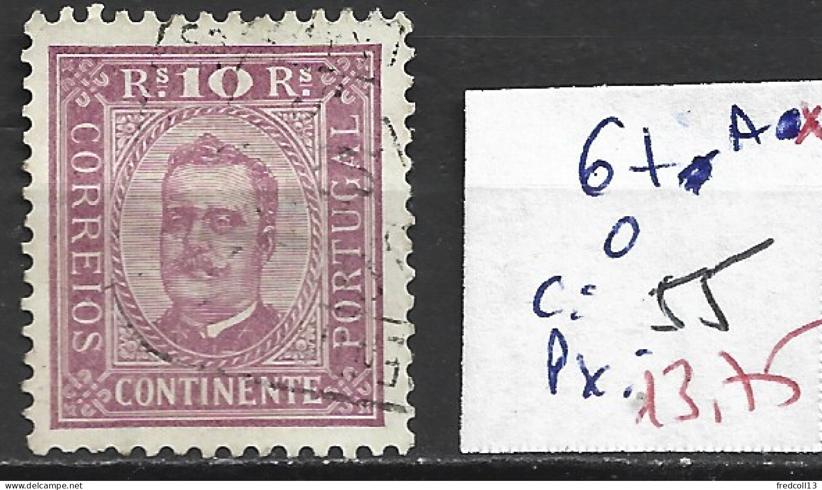 PORTUGAL 67A Oblitéré Côte 55 € - Used Stamps