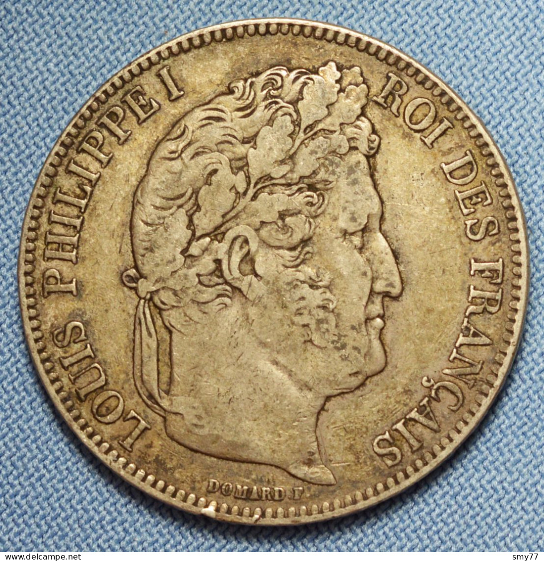 France • 5 Francs • 1843 W (Lille) • Louis Philippe I • Tranche En Relief • [24-346] - 5 Francs