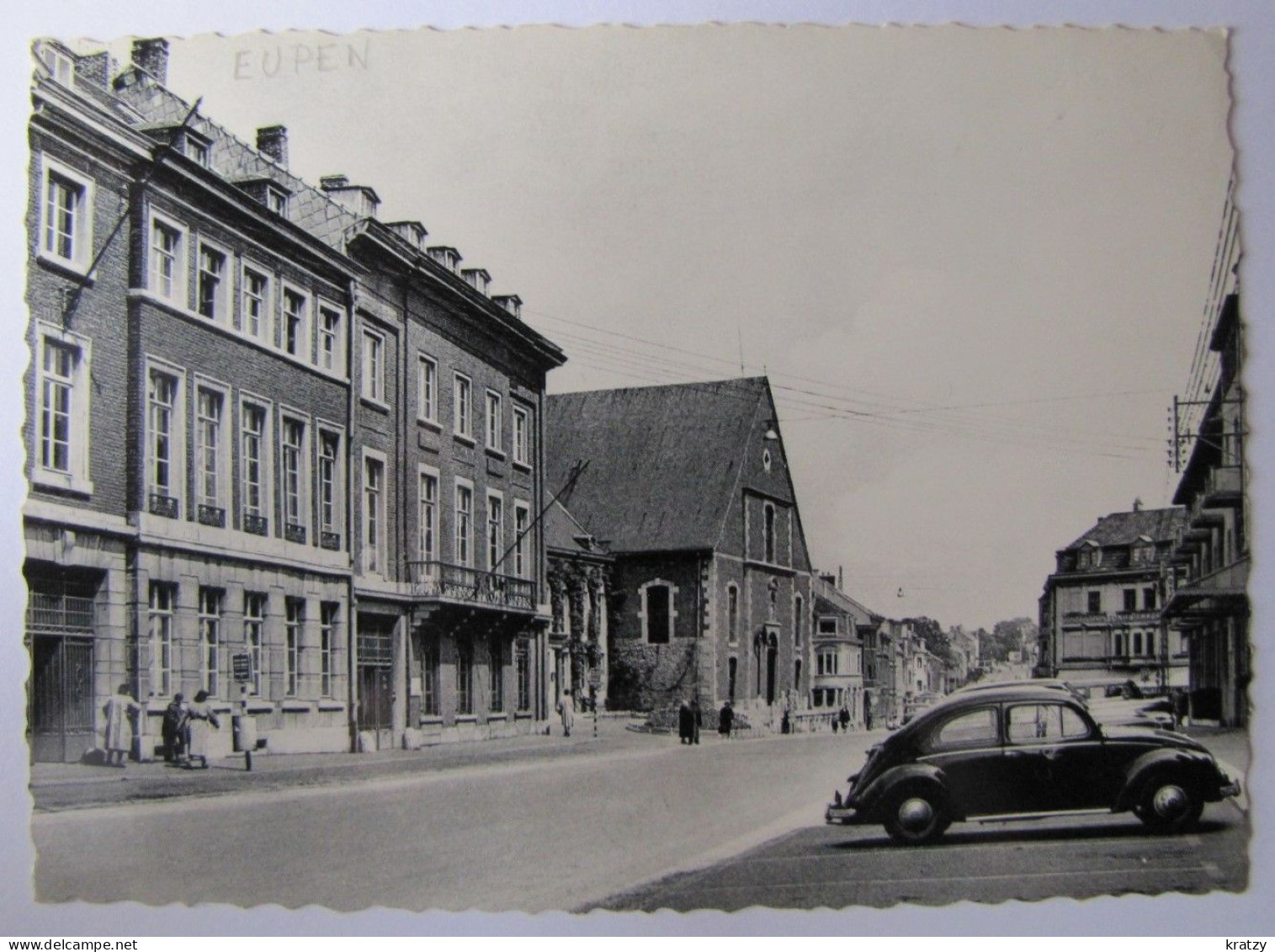 BELGIQUE - LIEGE - EUPEN - Rue De L'Hôtel De Ville Et Bâtiment De La Douane - Eupen