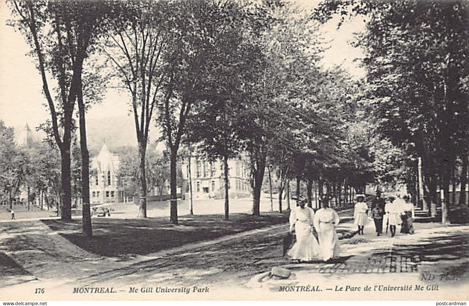 MONTRÉAL (P.Q.) Le Parc De L'Université McGill - Ed. Neurdein ND Phot. 176 - Montreal