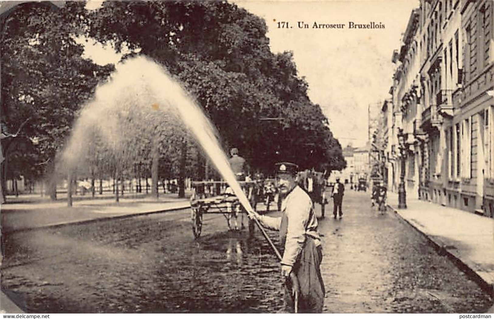 Belgique - BRUXELLES - Un Arroseur Bruxellois - Ed. Grand Bazar Anspach 171 - Old Professions