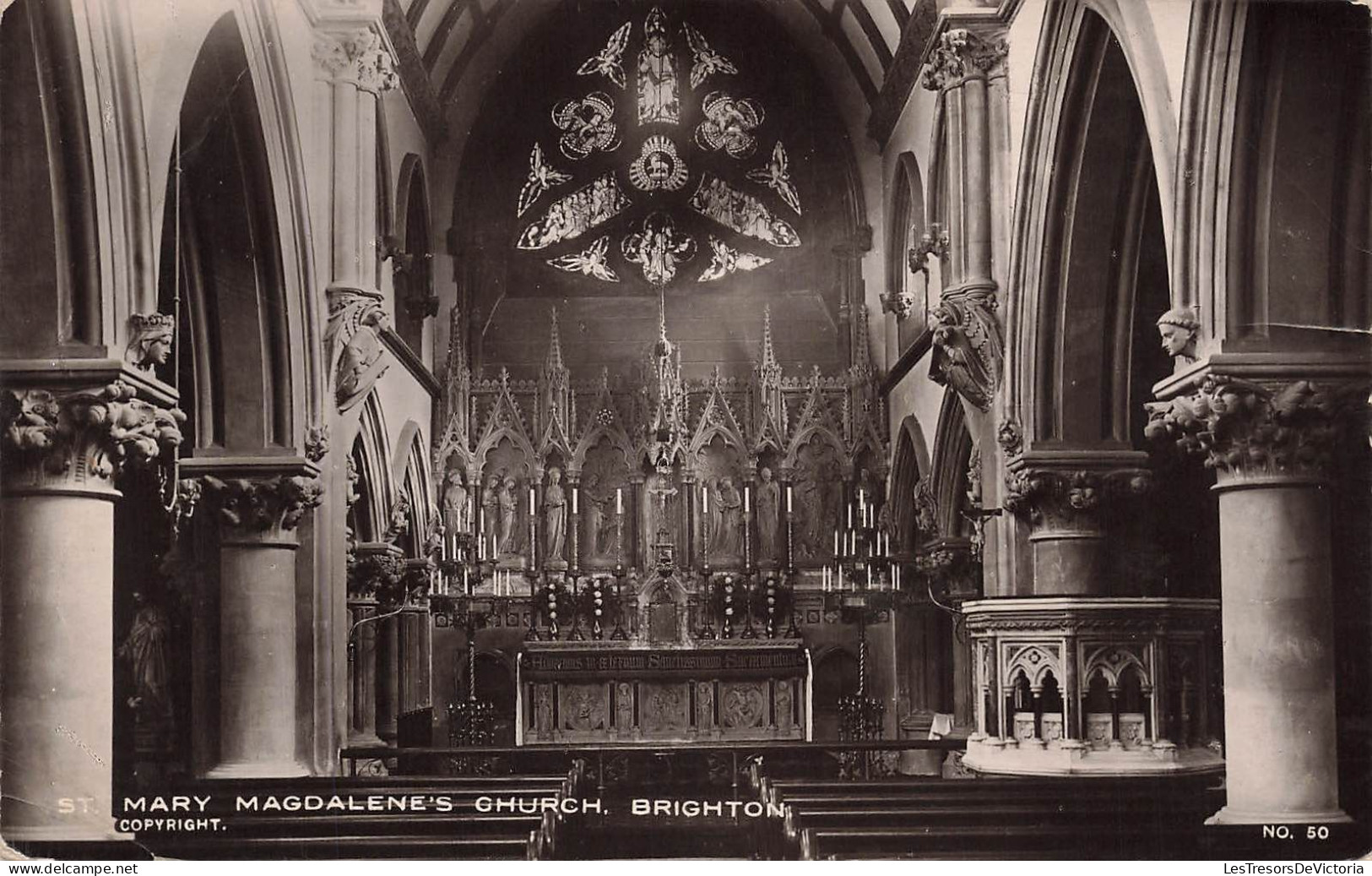 ROYAUME-UNI - Mary - Magdalene's Church - Brighton - Vue à L'intérieur De L'église - Carte Postale Ancienne - Brighton