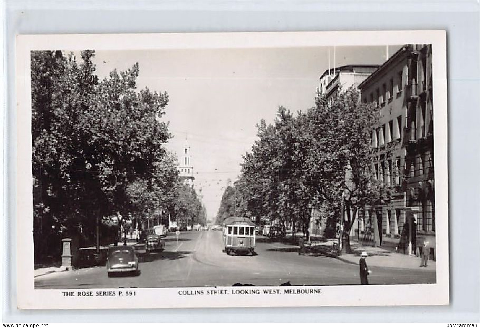 MELBOURNE (VIC) Collins Street, Looking West - Publ. The Rose Series 591 - Melbourne