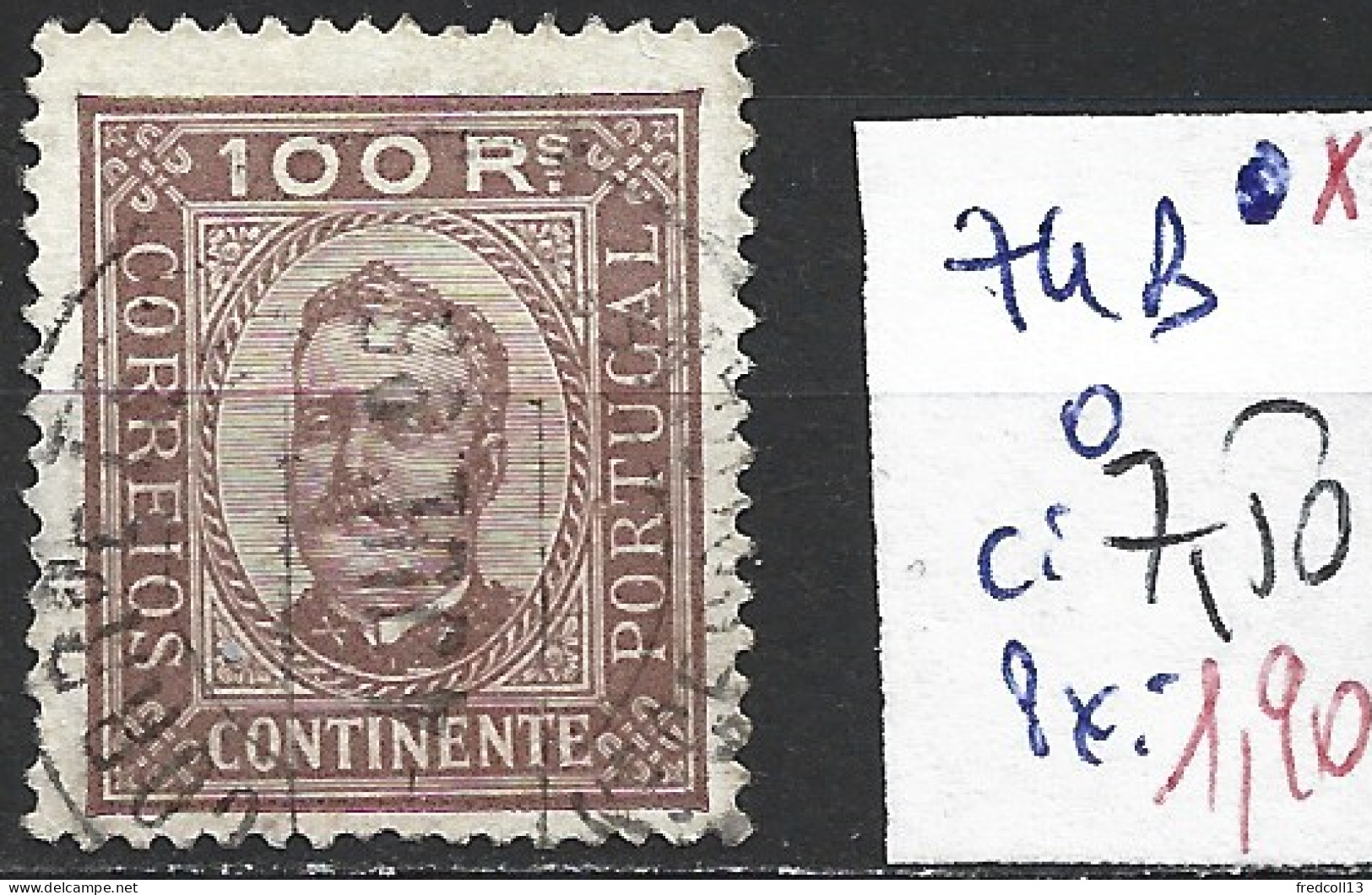 PORTUGAL 74B Oblitéré Côte 7.50 € - Usado