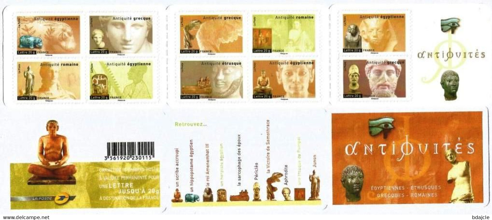 Bande Carnet Neuve ** Et Non Pliée BC 4002 - "Antiquités" - Commemoratives