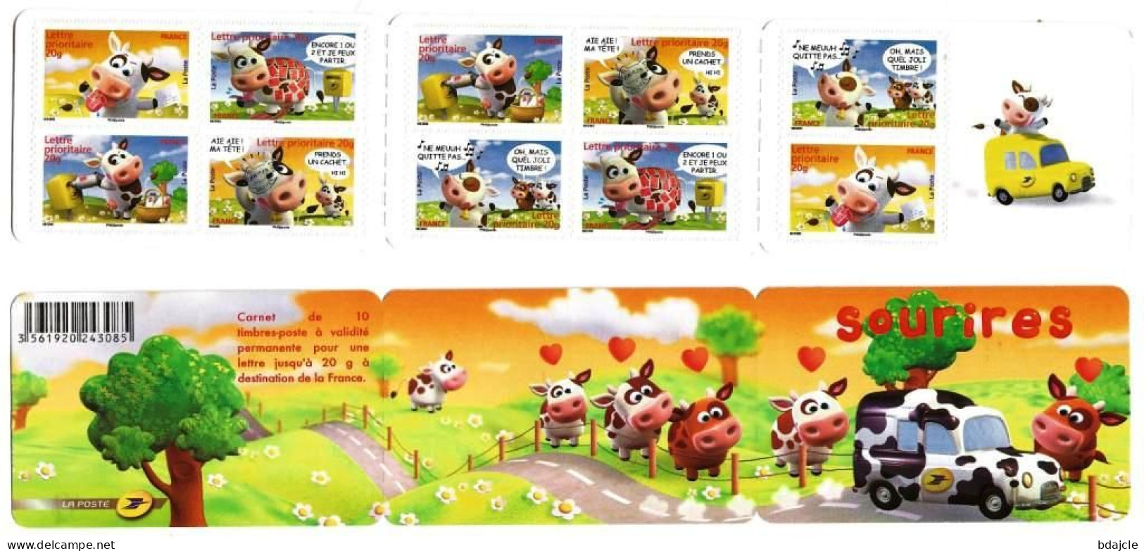 Bande Carnet Neuve ** Et Non Pliée BC 4089 - "Sourires Avec Les Vaches" - Commemoratives