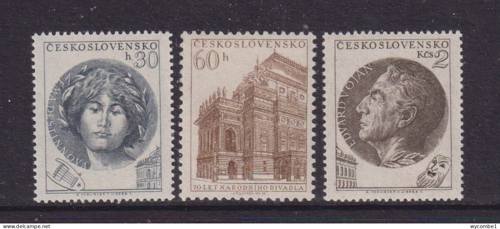 CZECHOSLOVAKIA  - 1953  National Theatre  Set  Never Hinged Mint - Unused Stamps