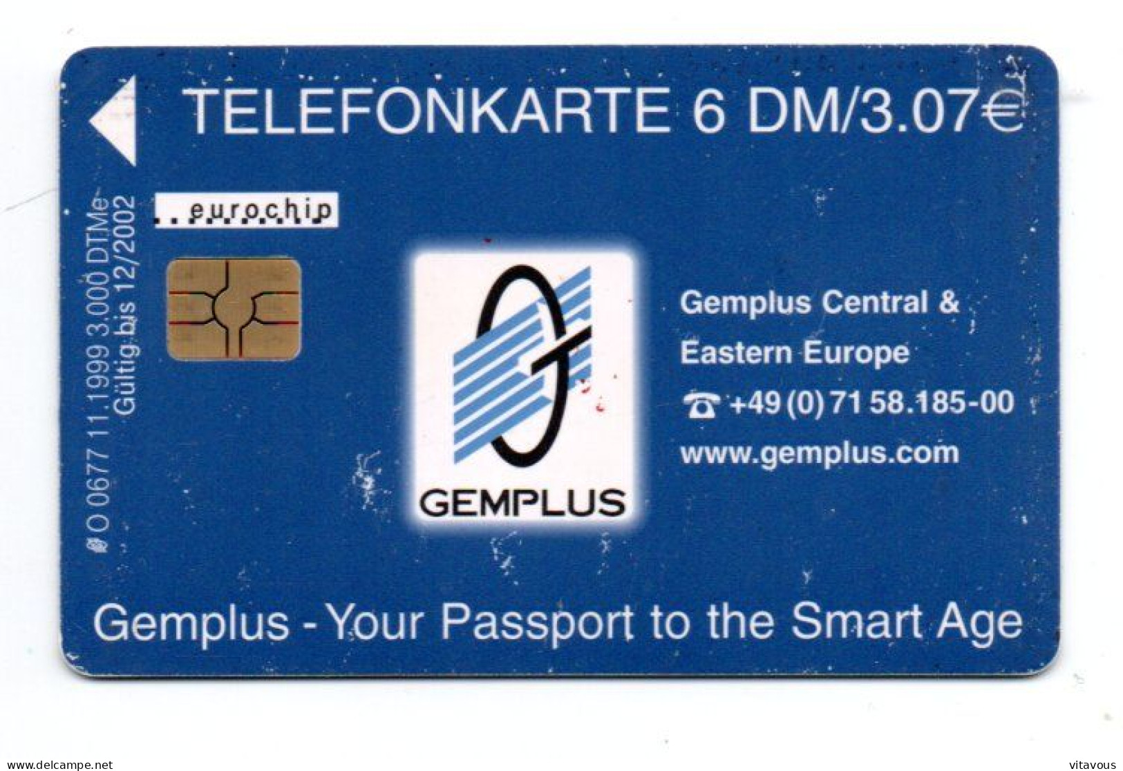 PASSEPORT  Télécarte GEMPLUS  Allemagne O 0677  Phonecard Telefonkarte (K 58) - O-Series: Kundenserie Vom Sammlerservice Ausgeschlossen